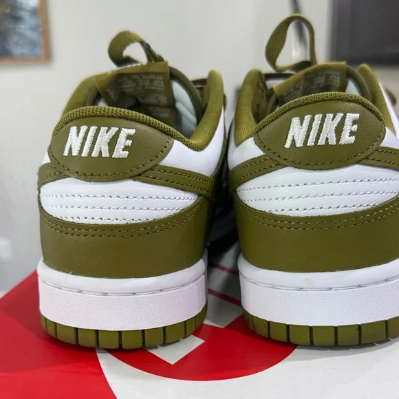 Nike Olive and White Sneakers - Picture 3 of 5